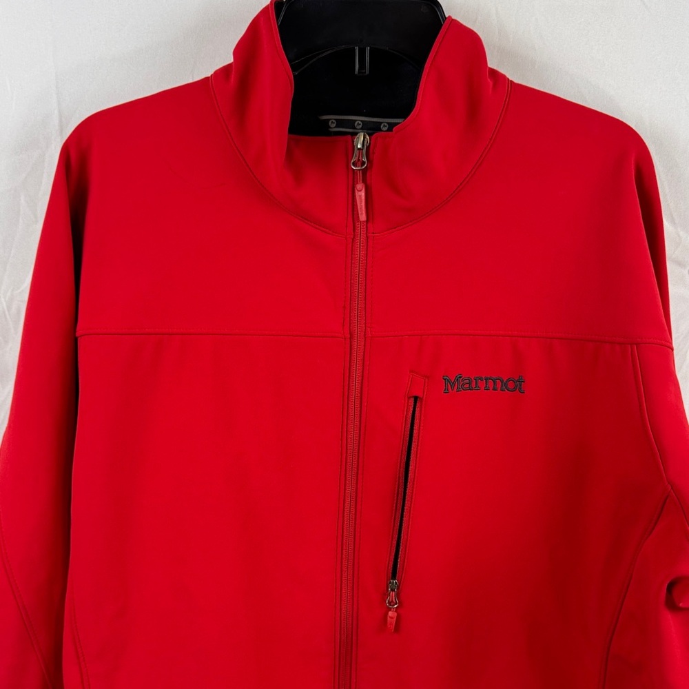 Marmot Men's Vibrant Red Performance Full Zip Front Pockets Jacket Size XXL - Picture 3 of 13
